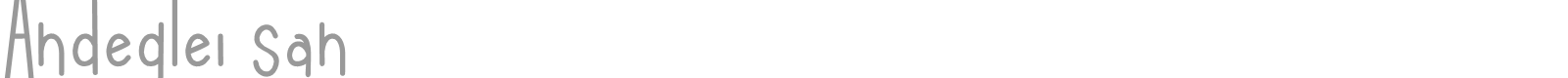 Andeglei San font preview
